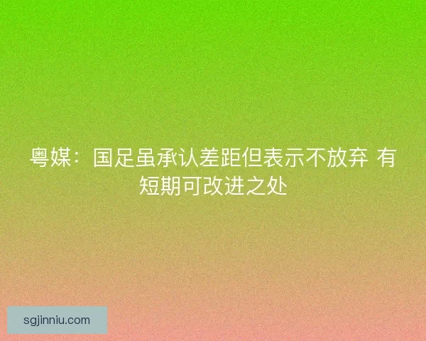 粤媒：国足虽承认差距但表示不放弃 有短期可改进之处